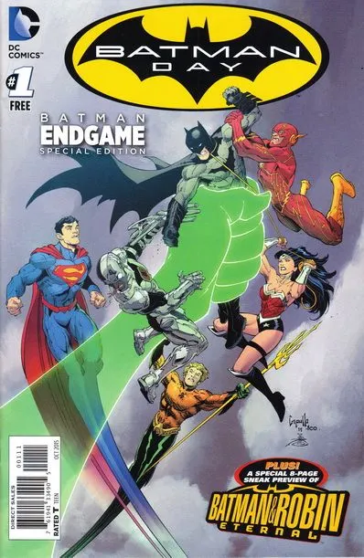 Batman Endgame: Special Edition (2015) #1 Batman Day 2015 comic book cover, 2015