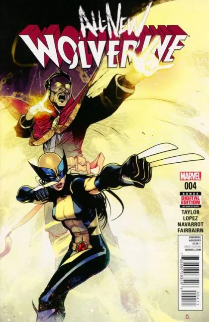 All-New Wolverine #4 Bengal Amari Regular comic book cover, 2016