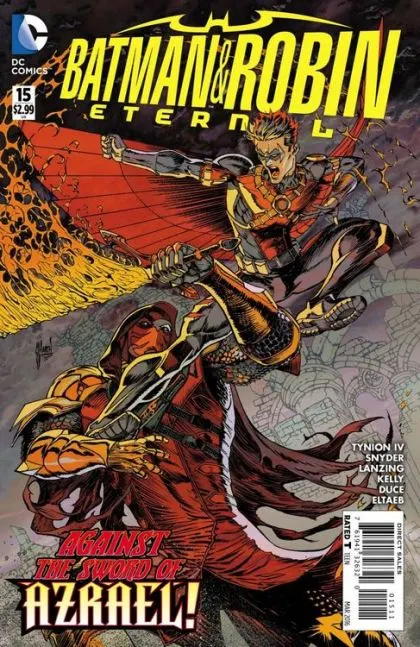 Batman and Robin: Eternal #15 comic book cover, 2016
