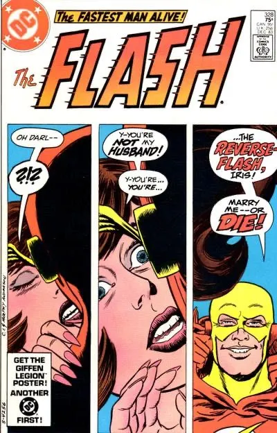 Flash, Vol. 1 #328 Direct Edition comic book cover, 1983