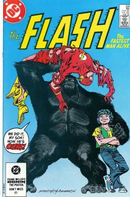 Flash, Vol. 1 #330 Direct Edition comic book cover, 1984