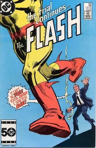 Flash, Vol. 1 #346 Direct Edition comic book cover, 1985