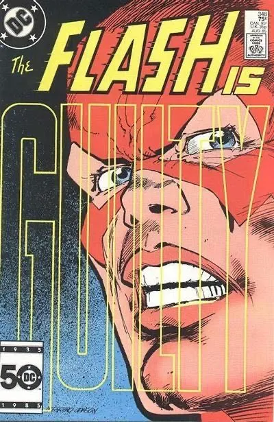 Flash, Vol. 1 #348 Direct Edition comic book cover, 1985