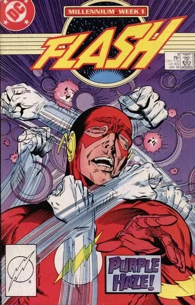 Flash, Vol. 2 #8 Direct Edition comic book cover, 1988