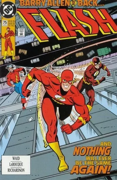 Flash, Vol. 2 #75 Direct Edition comic book cover, 1993