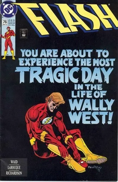 Flash, Vol. 2 #76 Direct Edition comic book cover, 1993
