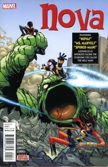 Nova, Vol. 6 #4 comic book cover, 2016