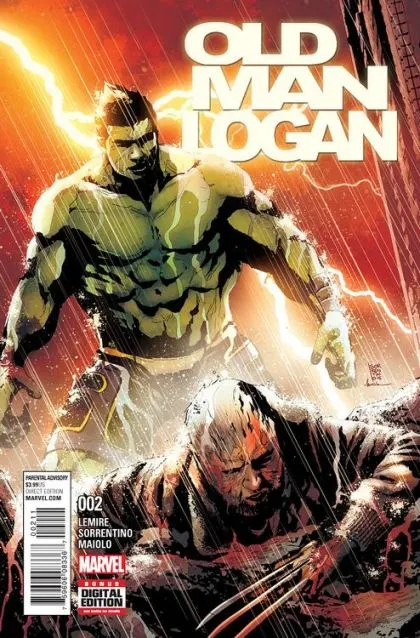Old Man Logan, Vol. 2 #2 Andrea Sorrentino Regular comic book cover, 2016