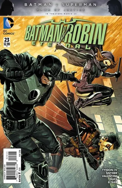 Batman and Robin: Eternal #23 comic book cover, 2016