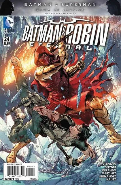 Batman and Robin: Eternal #24 comic book cover, 2016