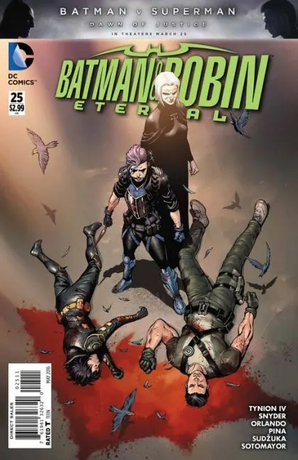 Batman and Robin: Eternal #25 comic book cover, 2016