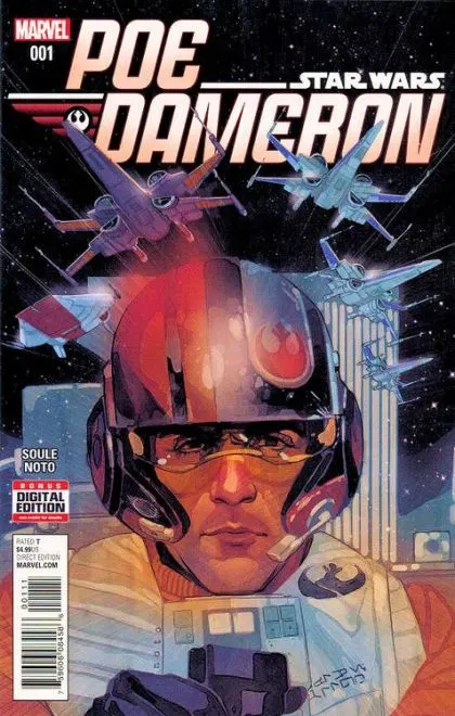 Poe Dameron #1 Regular Phil Noto Cover comic book cover, 2016