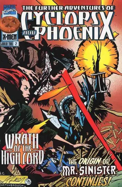 Further Adventures of Cyclops & Phoenix #2 comic book cover, 1996