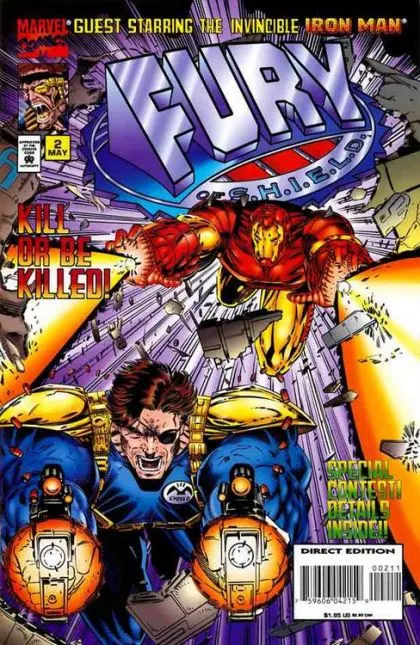 Fury of S.H.I.E.L.D. #2 comic book cover, 1995