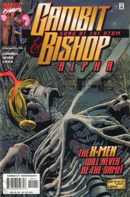 Gambit & Bishop: Alpha #1 comic book cover, 2001