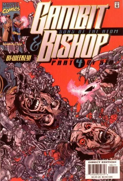 Gambit & Bishop: Sons of the Atom #4 Direct Edition comic book cover, 2001
