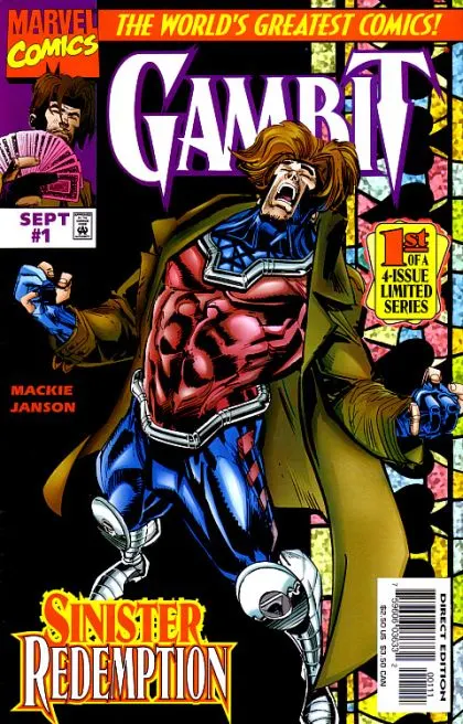 Gambit, Vol. 2 #1 Direct Edition comic book cover, 1997