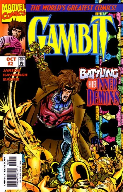 Gambit, Vol. 2 #2 Direct Edition comic book cover, 1997
