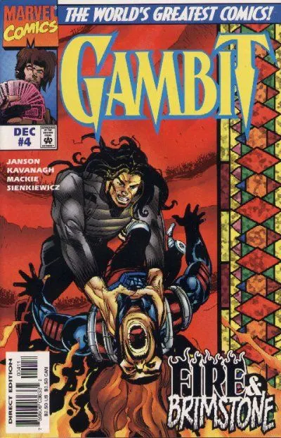 Gambit, Vol. 2 #4 Direct Edition comic book cover, 1997
