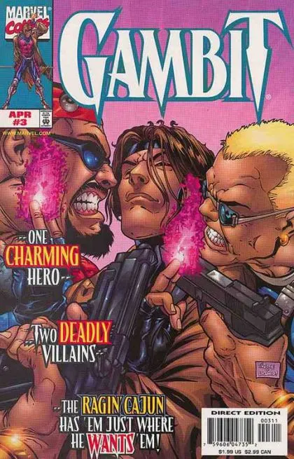 Gambit, Vol. 3 #3 Direct Edition comic book cover, 1999