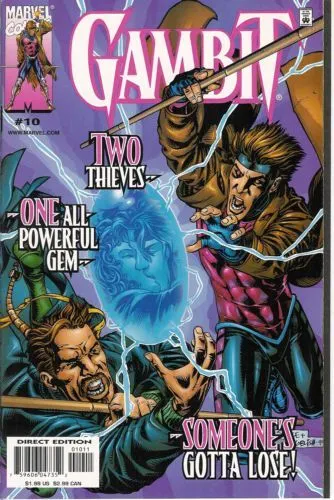 Gambit, Vol. 3 #10 Direct Edition comic book cover, 1999
