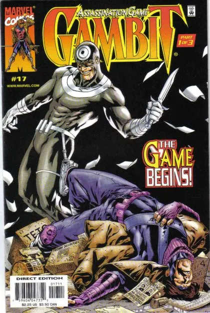 Gambit, Vol. 3 #17 Direct Edition comic book cover, 2000
