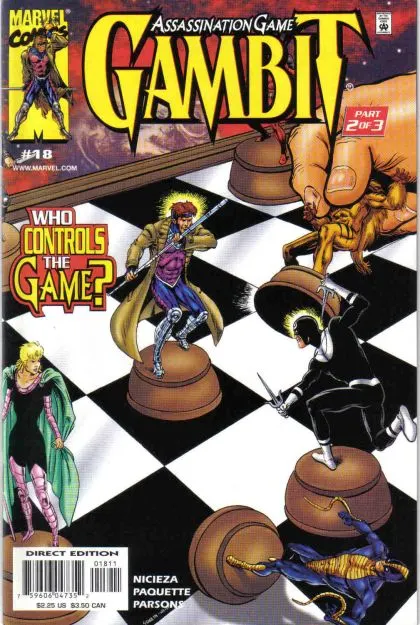 Gambit, Vol. 3 #18 Direct Edition comic book cover, 2000