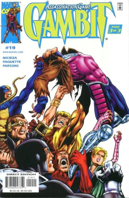 Gambit, Vol. 3 #19 Direct Edition comic book cover, 2000