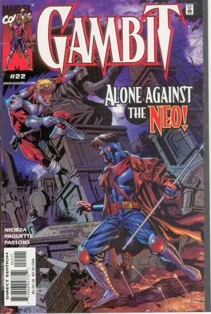 Gambit, Vol. 3 #22 Direct Edition comic book cover, 2000