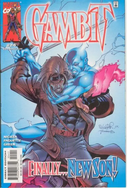 Gambit, Vol. 3 #24 Direct Edition comic book cover, 2001