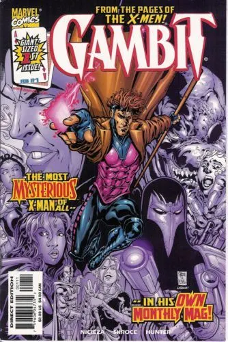 Gambit, Vol. 3 #1 Direct Edition comic book cover, 1999