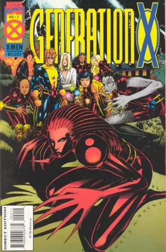 Generation X, Vol. 1 #2 Direct Deluxe Edition comic book cover, 1994