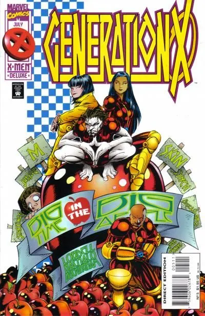 Generation X, Vol. 1 #5 Direct Edition comic book cover, 1995