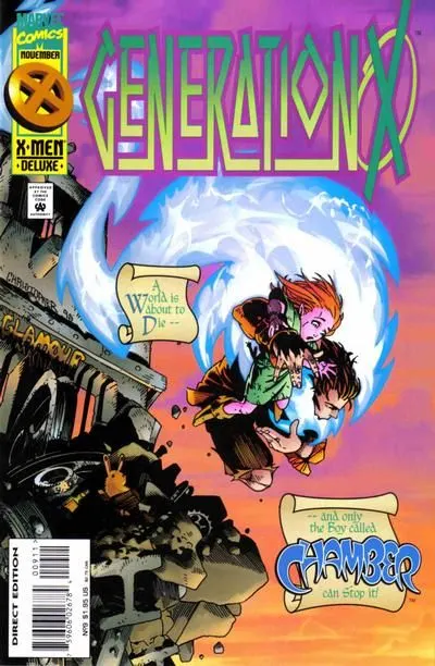 Generation X, Vol. 1 #9 Direct Edition comic book cover, 1995