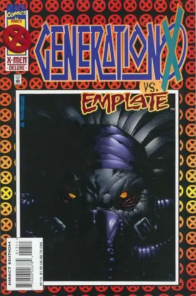 Generation X, Vol. 1 #13 Direct Edition comic book cover, 1996