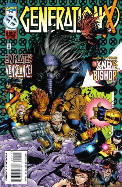 Generation X, Vol. 1 #14 Direct Edition comic book cover, 1996