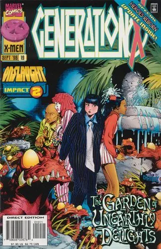 Generation X, Vol. 1 #19 Direct Edition comic book cover, 1996