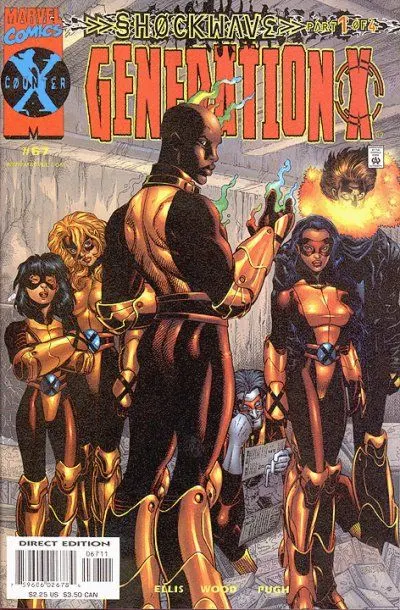Generation X, Vol. 1 #67 Direct Edition comic book cover, 2000