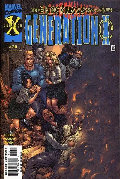 Generation X, Vol. 1 #70 Direct Edition comic book cover, 2000