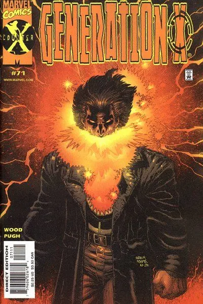 Generation X, Vol. 1 #71 Direct Edition comic book cover, 2001