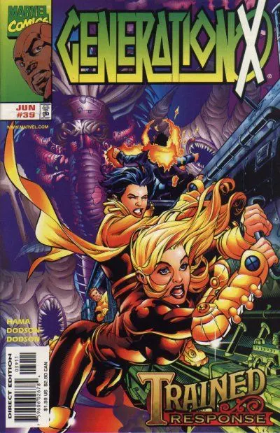 Generation X, Vol. 1 #39 Direct Edition comic book cover, 1998