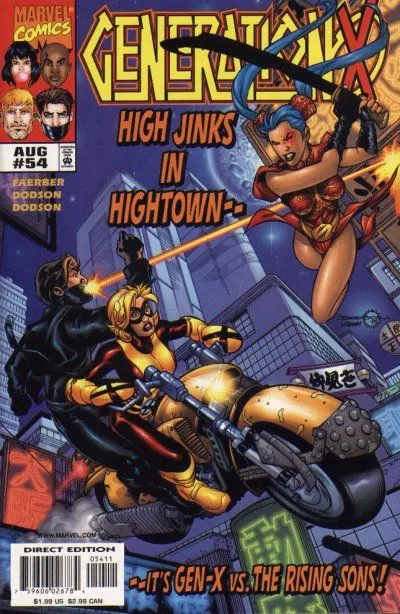 Generation X, Vol. 1 #54 Direct Edition comic book cover, 1999