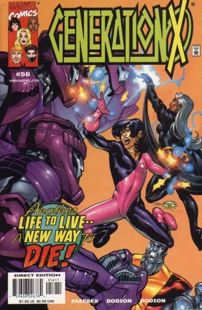 Generation X, Vol. 1 #56 Direct Edition comic book cover, 1999