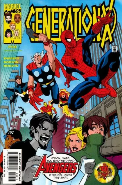 Generation X, Vol. 1 #59 Direct Edition comic book cover, 2000