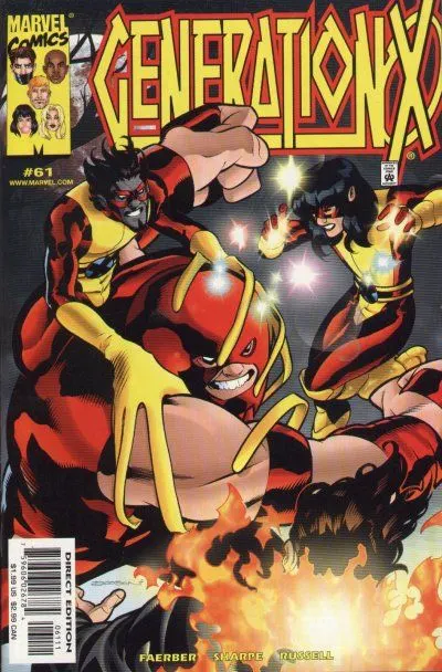 Generation X, Vol. 1 #61 Direct Edition comic book cover, 2000