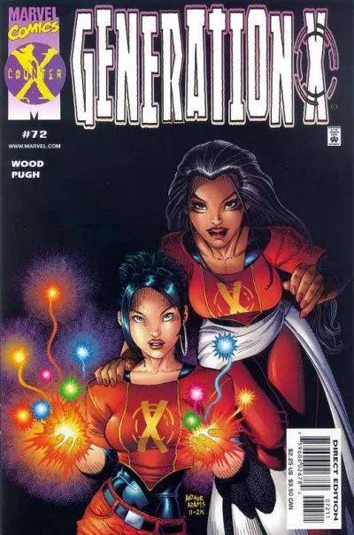 Generation X, Vol. 1 #72 Direct Edition comic book cover, 2001