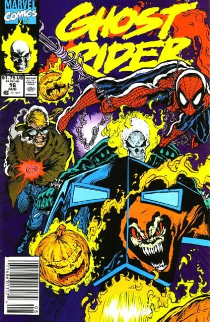 Ghost Rider, Vol. 2 #16 Newsstand Edition comic book cover, 1991
