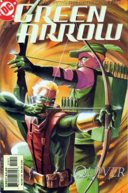 Green Arrow, Vol. 3 #10 Direct Edition comic book cover, 2002