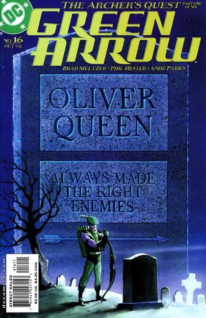 Green Arrow, Vol. 3 #16 comic book cover, 2002