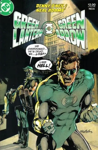 Green Lantern / Green Arrow #6 comic book cover, 1984